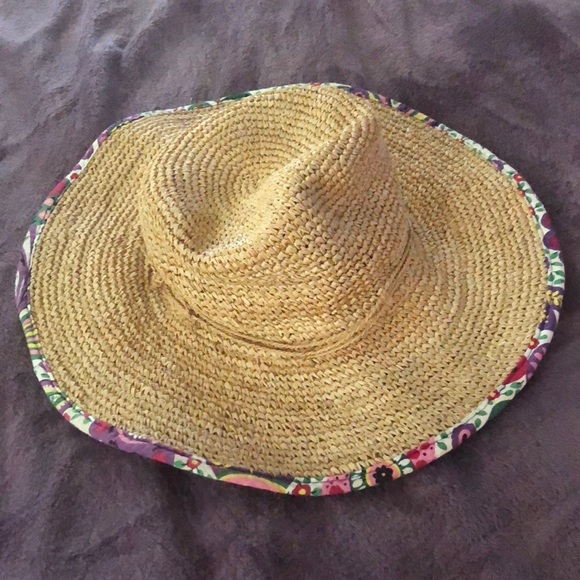 💥5 for $15💥Vera Bradley straw hat - Picture 1 of 3